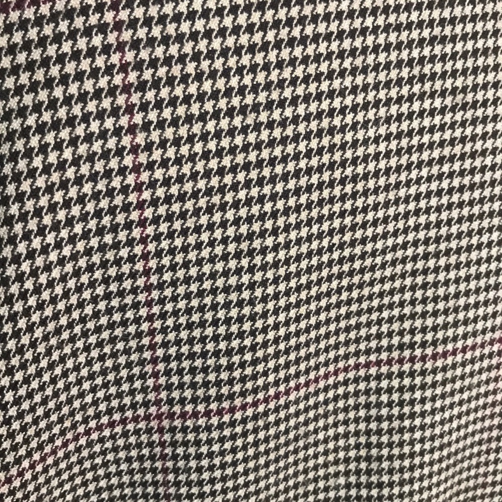 “ZARA WOMAN “ Faux Fur Cuffed Houndstooth Top. - Picture 3 of 10
